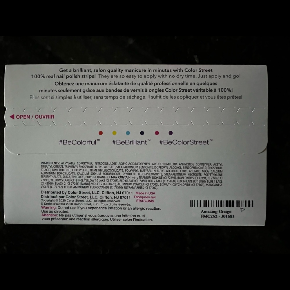 Color street Nail polish strips- Amazing greige - Picture 2 of 3
